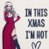New Year's napkin on the table I am Hot PVC, 40x29 cm
