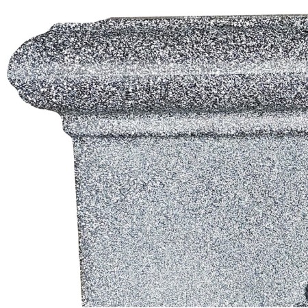 Kashpo for flowers "Byzantium" 45x45x40 cm, 30 l, color black granite-1
