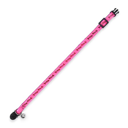 Fly collar with reflective coating "fish", 30 x 1 cm, pink-5