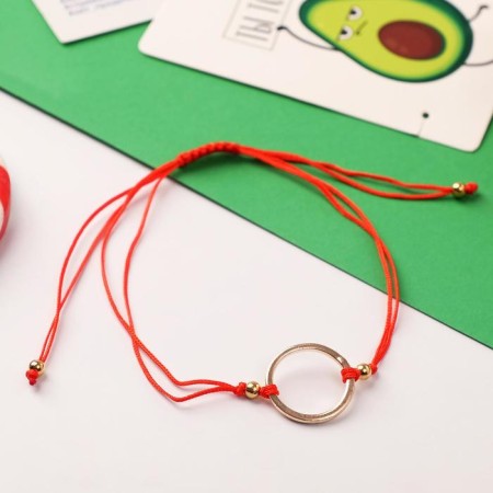 Bracelet-reinforcing "red thread" avocados, color gold, 20 size-1