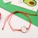 Bracelet-reinforcing "red thread" avocados, color gold, 20 size