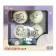 New Year's Christmas tree decoration for coloring, set 4 pcs, ball 5.5 cm, paints "Cold heart"