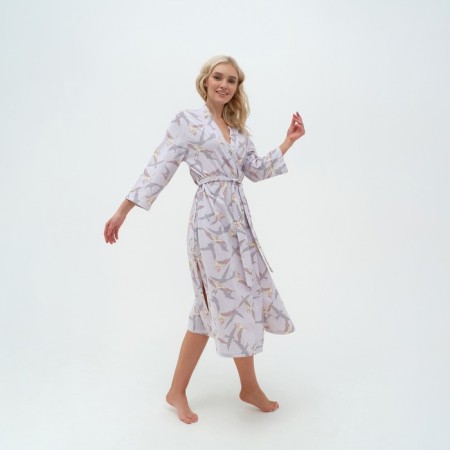 Халат KAFTAN Birds, цвет серый, размер 40-42-4