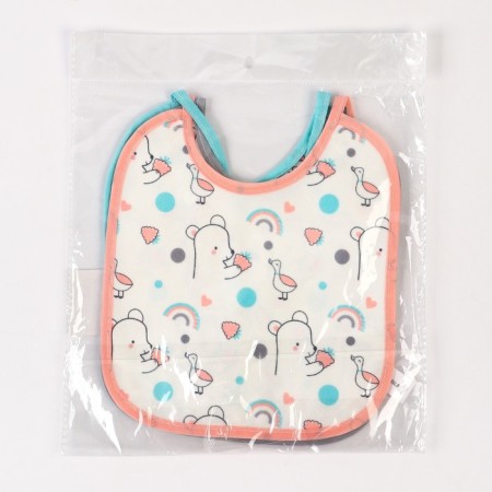 Bibs laid Children's baby, 17x20 cm color mix (packing 3 pcs)-5