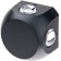 Lamp wall cover Duwi Nuovo 85x85x53mm 4W plastic 4200K IP 54 Black 4 rays