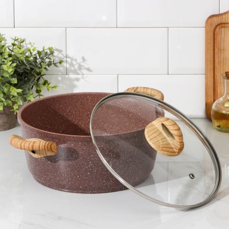 Brauni shade pots, 4 l, glass cover, anti -stick coating, induction-5