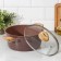 Brauni shade pots, 4 l, glass cover, anti -stick coating, induction
