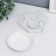 Aroma lamp metal, ceramics "Geometry" white 8x12x12 cm