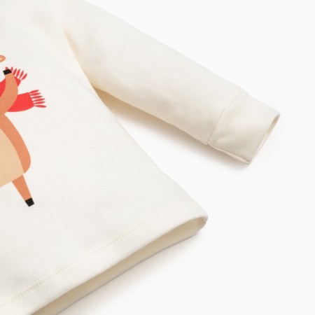 Set: jumper and pants crumb I am "New Year's animals", height 80-86 cm, red/white color-5