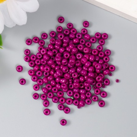 Glass beads 6/0 "eggplant" 15 grams-1