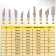 Tool for creativity Set 3 knife + 10 blades plastic, metal 2.5x23x19.5 cm