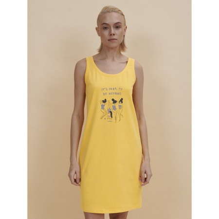 Female dress, size Xs, yellow color