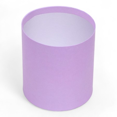 Set of round boxes 2B1, "lilac", without a cover, 10 x 10 x 10.5 cm-3