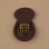 Bag Cauline, sewing, 6 × 4 cm, dark brown/bronze color