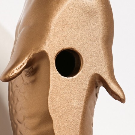 Wall decor, "fish" 16 x 5 cm, gold, right-4