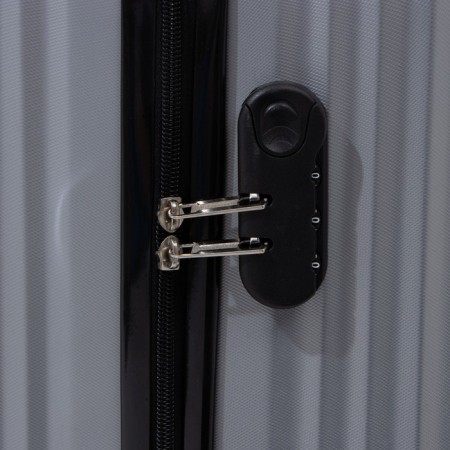 Small suitcase 20 ", code castle, silver color-4