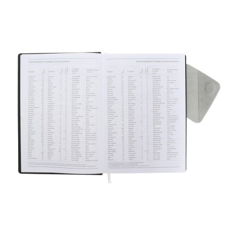 Leduced Diary, 205x150 mm 168 sheets, leatherette, block 70 g/m2, lies, magnetic refuge, gray-8