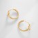 Cooping earrings Xuping Round Cross, Color Gold, D = 2 cm