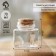 Glass jar for spices with a cork lid of the parf. Square ", 70 ml, 4.5 × 5.4 cm