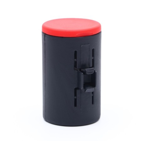 Diil roulette, 8 m, up to 50 kg, tape, rubberized pen, red with black-9