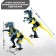 Dinobot robot, transforms, blue color