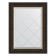 Mirror with engraving in a baguette frame, a black tree with gold 71 mm, 54x71 cm