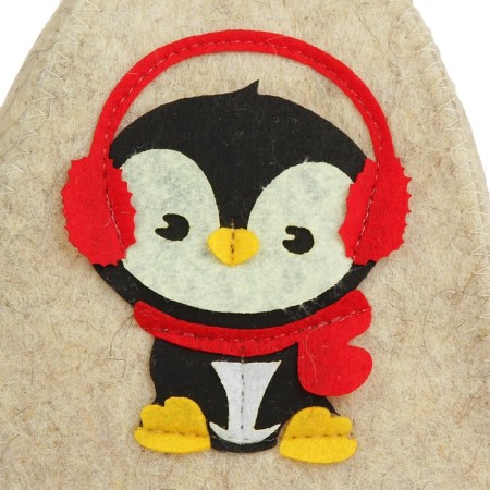Bath cap with children's applique "Loloshenka" felt-2