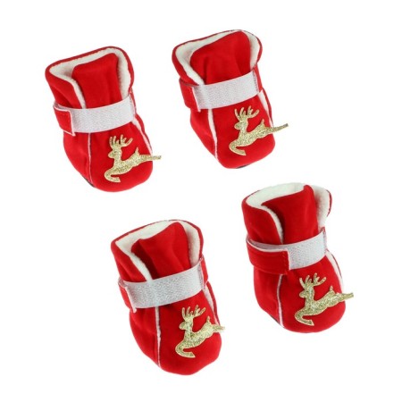 Deer boots, set 4 pcs, size l, red-1