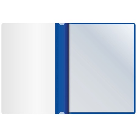 Folder with 10 A4 inserts, 160 μm, calligrata, with perforation, blue-2