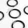 Karabin ring, d = 38/48 mm, thickness - 5 mm, 5 pcs, black nickel color
