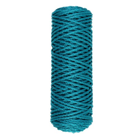 Knitting cord "Classic" without a core 100% polyester width 4mm 100m (sea wave)-2
