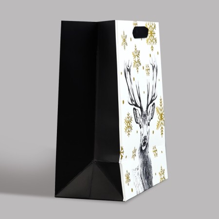 Package New Year's laminated “New Year's Forest”, MS 23 x 18 x 10 cm, New Year-2