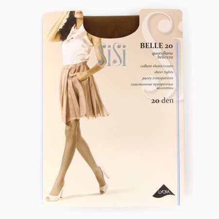 Women's tights Belle 20, beige color (Daino), rr 4