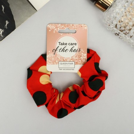 Hair elastic band "Orbit" Galant circles, 10 cm, mix
