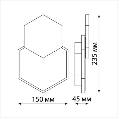 Landscape facade lamp Smena IP54 LED 4000K 16W-3