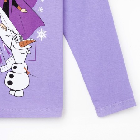Long sleeve T-shirt "Cold Heart", Disney, height 122-128, lilac-9