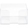 Paper block stand 90 x 90 x 50 mm, plastic, transparent