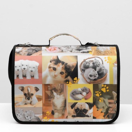 Bag - carrying for animals with print, 40 x 25 x 28 cm mix-1