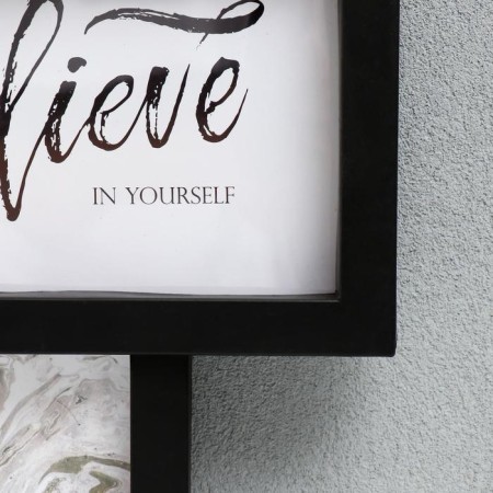 Photo frame plastic in 10 photos 10x15 cm "passage" black 55x48.5 cm-1