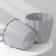 Kashpo for flowers with an insert "flute", 3 l, color gray color