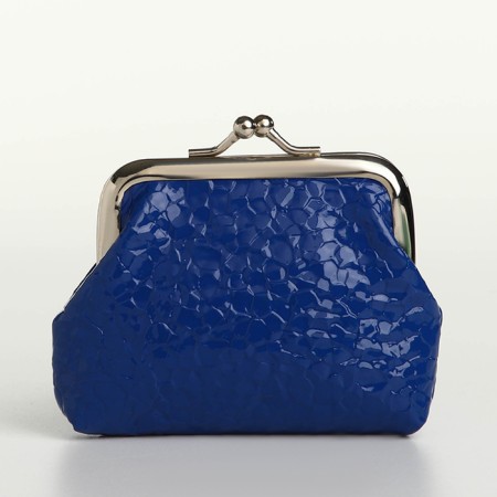 Women's wallet on the farmar, blue color-1
