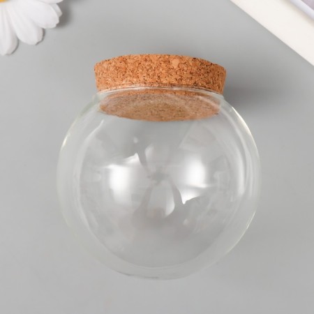 Decor for creativity Glass "Ball with a Carry" 8x8x8.8 cm