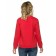 Women's sweatshirt, size XXS, red color