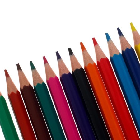 Fainted pencils, 12 colors, Mate, plastic, with euro suspension-2