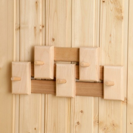 Hanger from alder, 1 level, 5 hooks