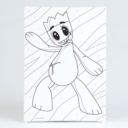 Picture on numbers for children "Montrustrik friend", 21 x 15 cm-2