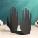 Holder for the books "Hands" set 2pcs, 12.7x8.9x15.4cm, black