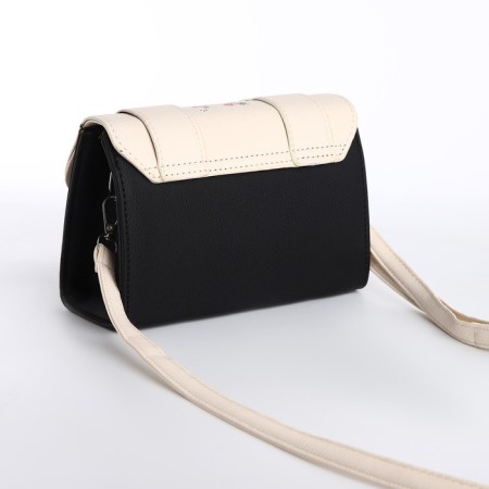 Bag Women's Messoriner, black color with white 18.5*13*8 cm-7