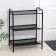 Shoe for shoes "Geneva-13", 3 shelves, 45 × 27 × 60 cm, black color