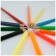 Pencils 12 -cv (6 classic + 6 neon) gamut "Orange Sun", sharpened, cardboard packaging, euro suspension